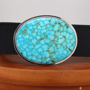 Turquoise Buckle & Leather Strap