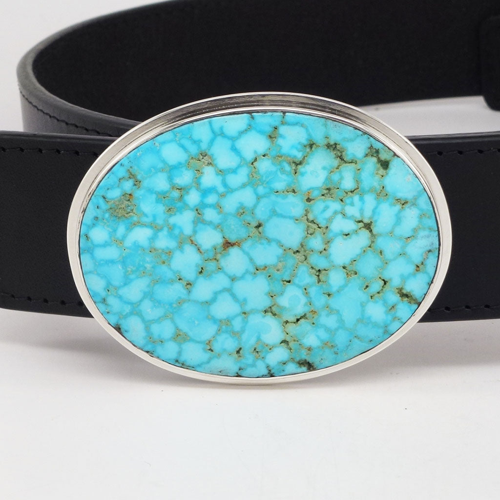 Turquoise Buckle & Leather Strap